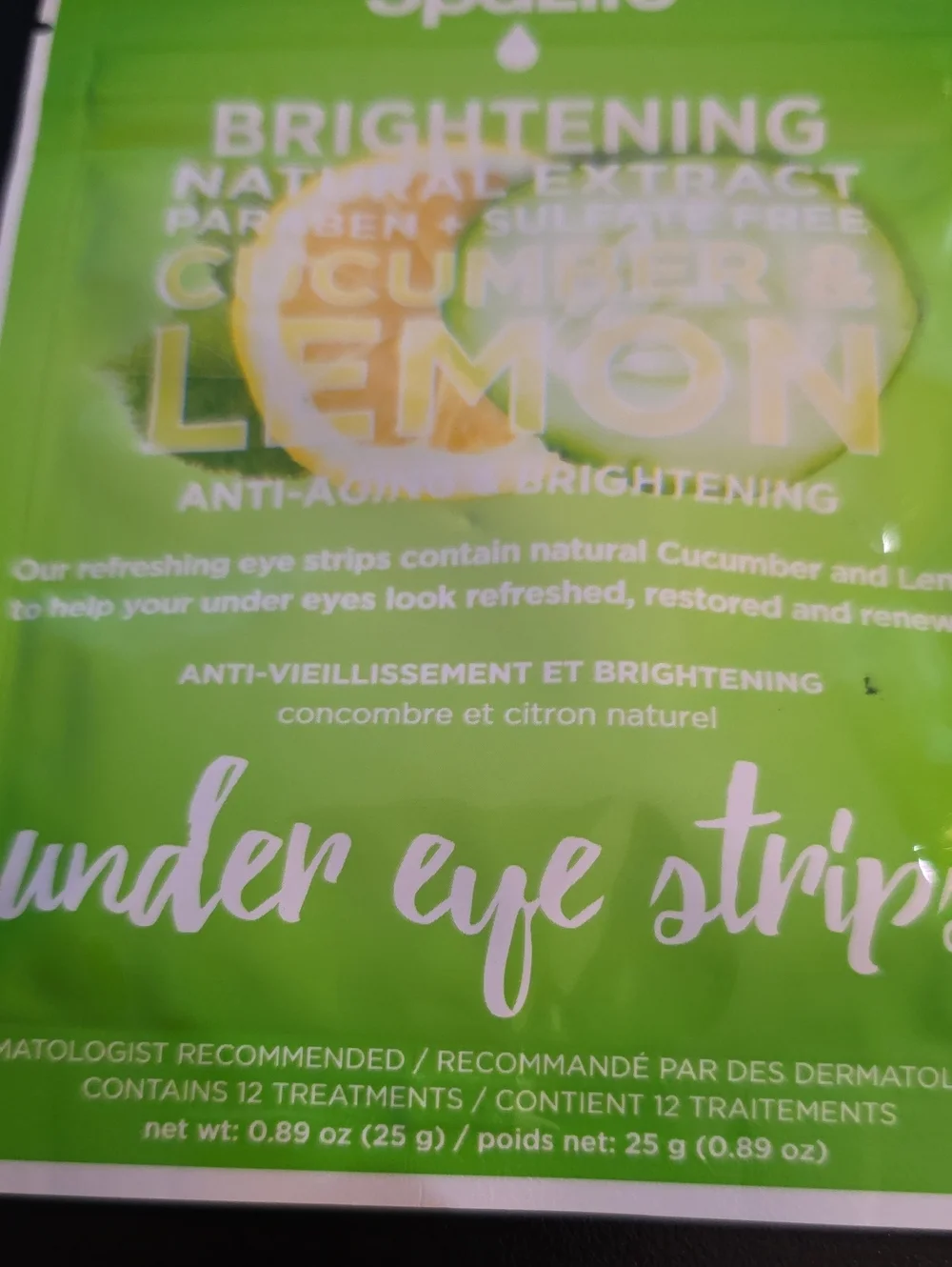 Spalife SpaLife Brightening Cucumber & Lemon Eye Strips - Green